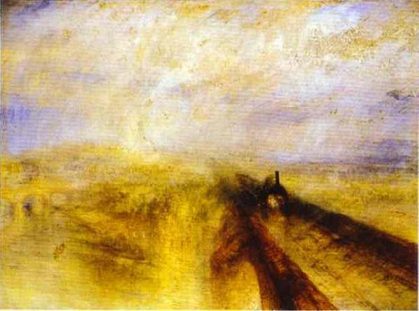 J.M.W. Turner Rain, Steam and Speed - Great Western Railway oil painting image